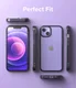 Ringke Fusion Apple iPhone 13 Hoesje Back Cover Transparant Zwart afbeelding 9