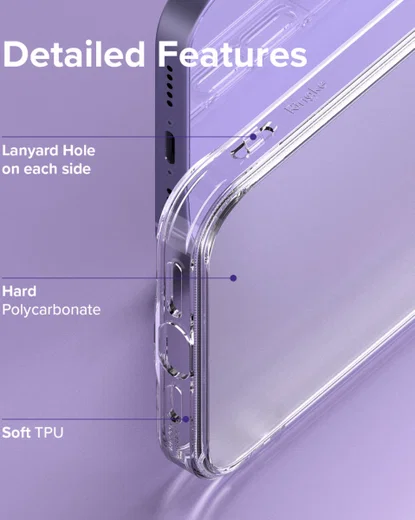 Ringke Fusion Apple iPhone 13 Hoesje Back Cover Matte Transparant afbeelding 7