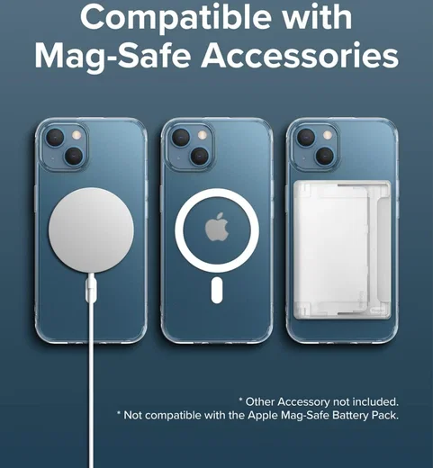 Ringke Fusion Apple iPhone 13 Hoesje MagSafe Matte Transparant afbeelding 3