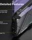 Ringke Fusion X Apple iPhone 13 Hoesje Back Cover Transparant Zwart afbeelding 6