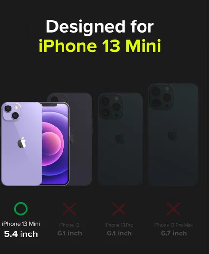 Ringke Fusion X Apple iPhone 13 Mini Hoesje Transparant Zwart afbeelding 10