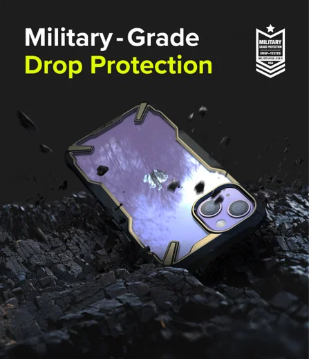 Ringke Fusion X Apple iPhone 13 Mini Hoesje Transparant Zwart afbeelding 4