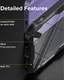Ringke Fusion X Apple iPhone 13 Mini Hoesje Transparant Zwart afbeelding 5