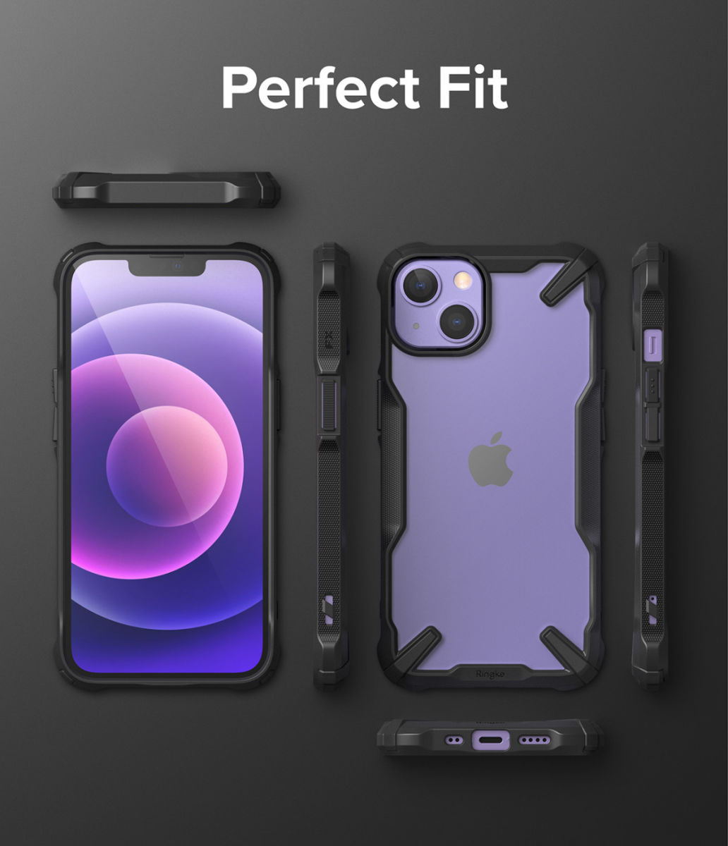 Ringke Fusion X Apple iPhone 13 Mini Hoesje Transparant Zwart afbeelding 8