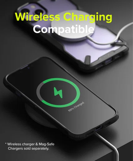 Ringke Fusion X Apple iPhone 13 Mini Hoesje Transparant Zwart afbeelding 9