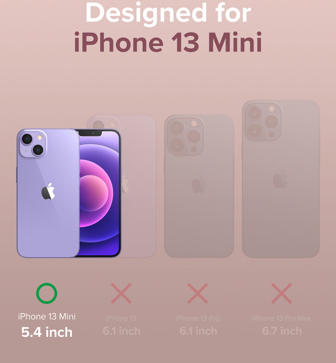 Ringke Air S Apple iPhone 13 Mini Hoesje Flexibel TPU Back Cover Roze afbeelding 11