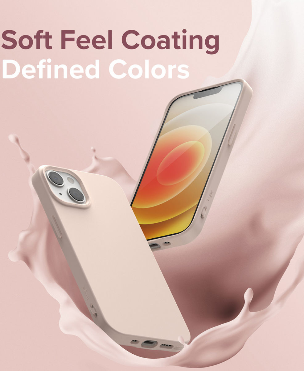 Ringke Air S Apple iPhone 13 Mini Hoesje Flexibel TPU Back Cover Roze afbeelding 6
