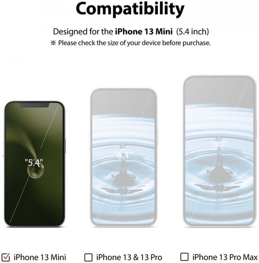 Ringke ID Glass Apple iPhone 13 Mini Screen Protector Tempered Glass afbeelding 11