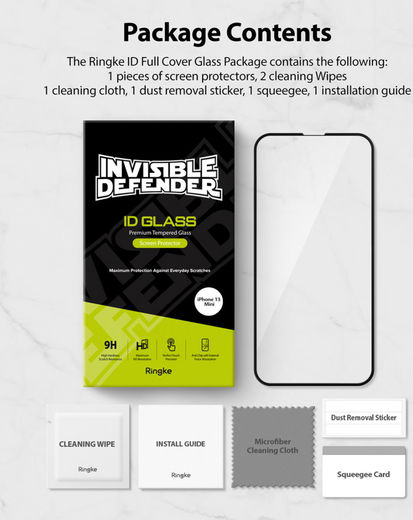 Ringke ID Glass Apple iPhone 13 Mini Screen Protector Tempered Glass afbeelding 12