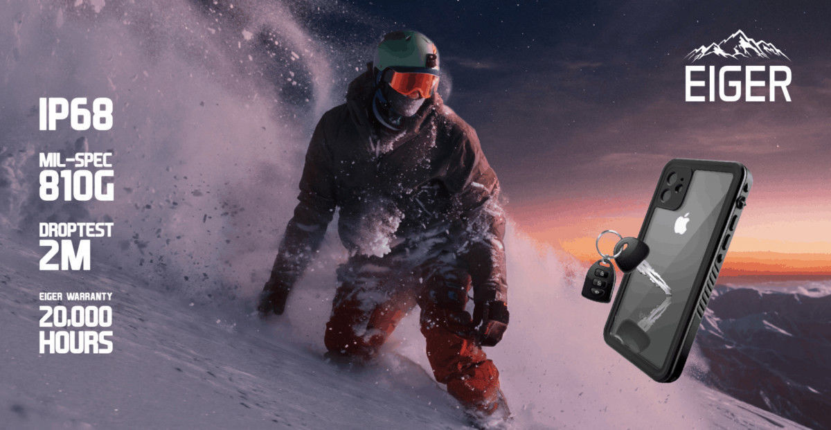 Eiger Avalanche Apple iPhone 11 Waterdicht Hoesje Zwart afbeelding 9