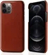 Apple iPhone 13 Pro Hoesje Kunstleer Back Cover met Coating Bruin afbeelding 1