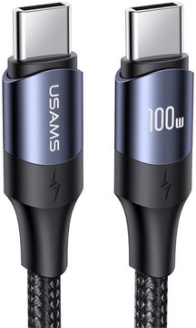 Fast Charge 100W PD USB-C Snellaad Kabel 5A Gevlochten Nylon 3 Meter