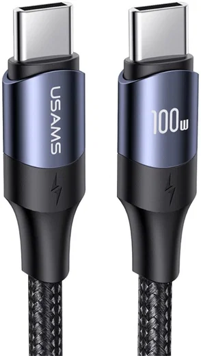 Fast Charge 100W PD USB-C Snellaad Kabel 5A Gevlochten Nylon 2 Meter afbeelding 1