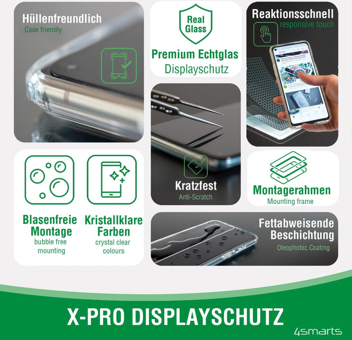 4smarts X-Pro Apple iPhone 13 Mini Screen Protector met Montageframe afbeelding 4
