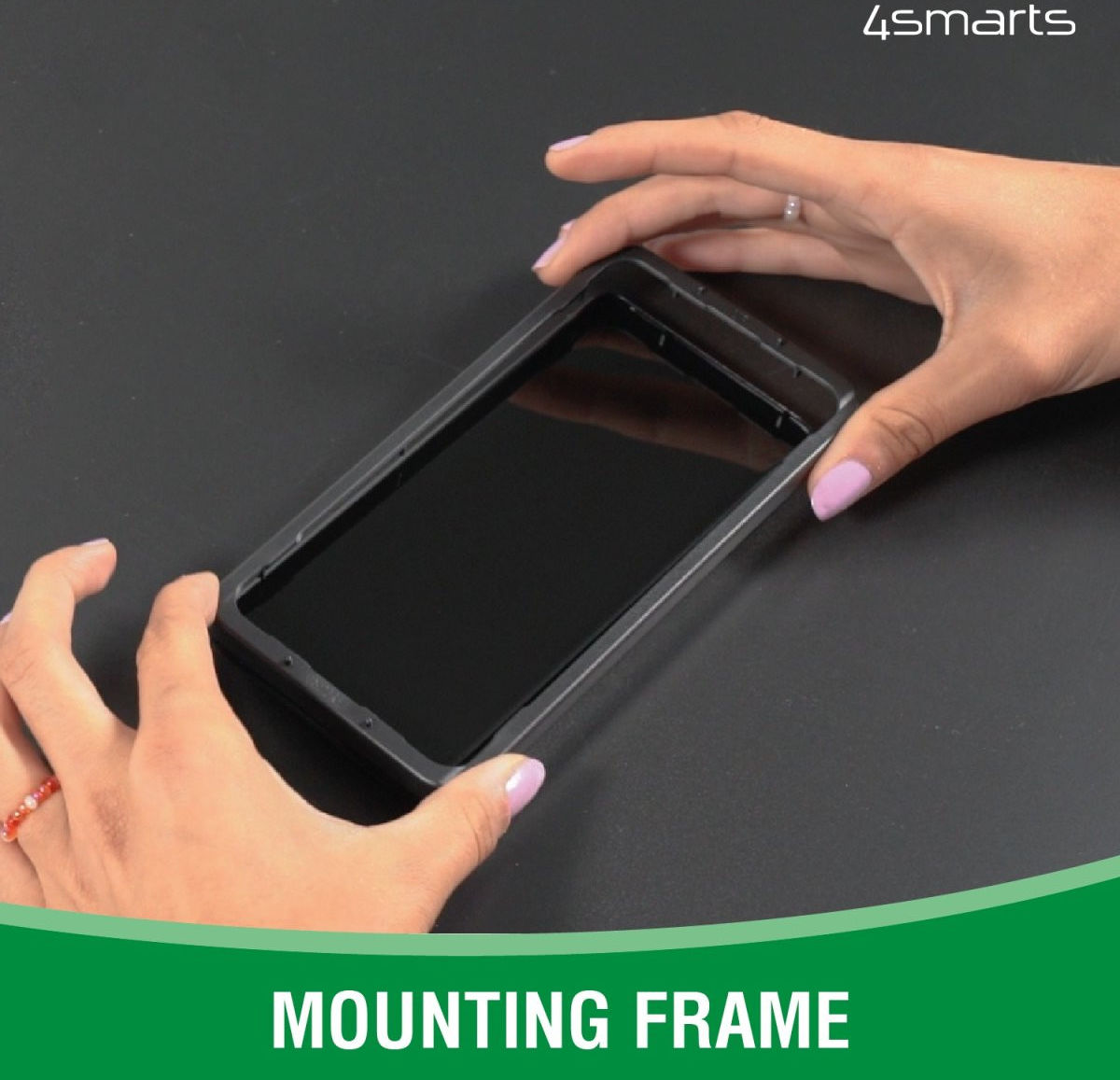 4smarts iPhone 13 Pro Max Screen Protector Full Cover met Montageframe afbeelding 3