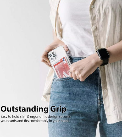 Ringke Magnetische Portemonnee MagSafe Kaarthouder voor Pasjes Zwart afbeelding 6