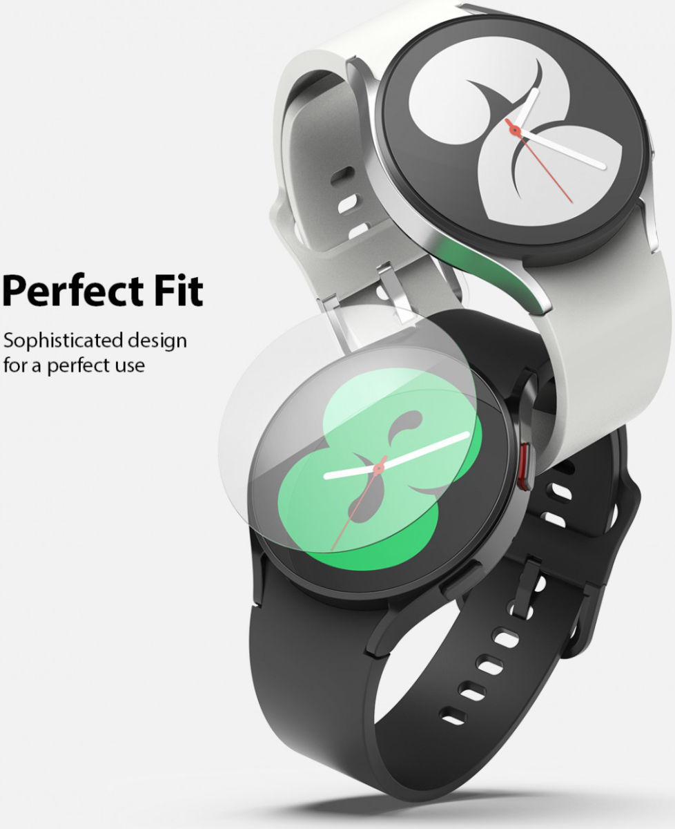 Ringke ID - Glass Samsung Galaxy Watch 4 40MM Screen Protector (4-Pack) afbeelding 3