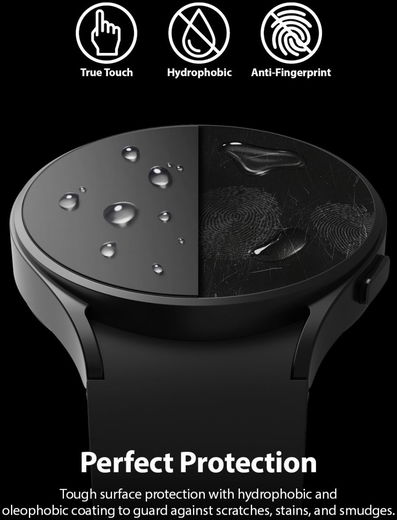 Ringke ID - Glass Samsung Galaxy Watch 4 40MM Screen Protector (4-Pack) afbeelding 5