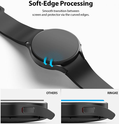 Ringke ID - Glass Samsung Galaxy Watch 4 40MM Screen Protector (4-Pack) afbeelding 7