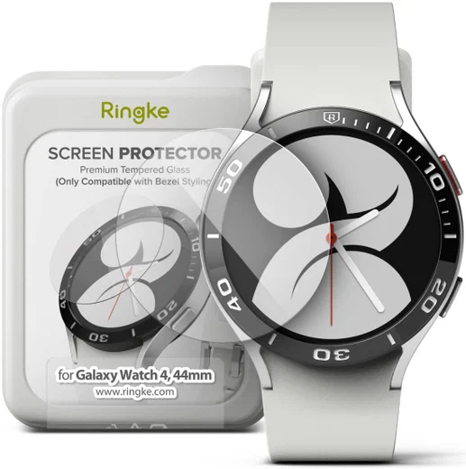 Ringke Bezel Styling Samsung Galaxy Watch 4 44MM Screen Protector (4P) afbeelding 1