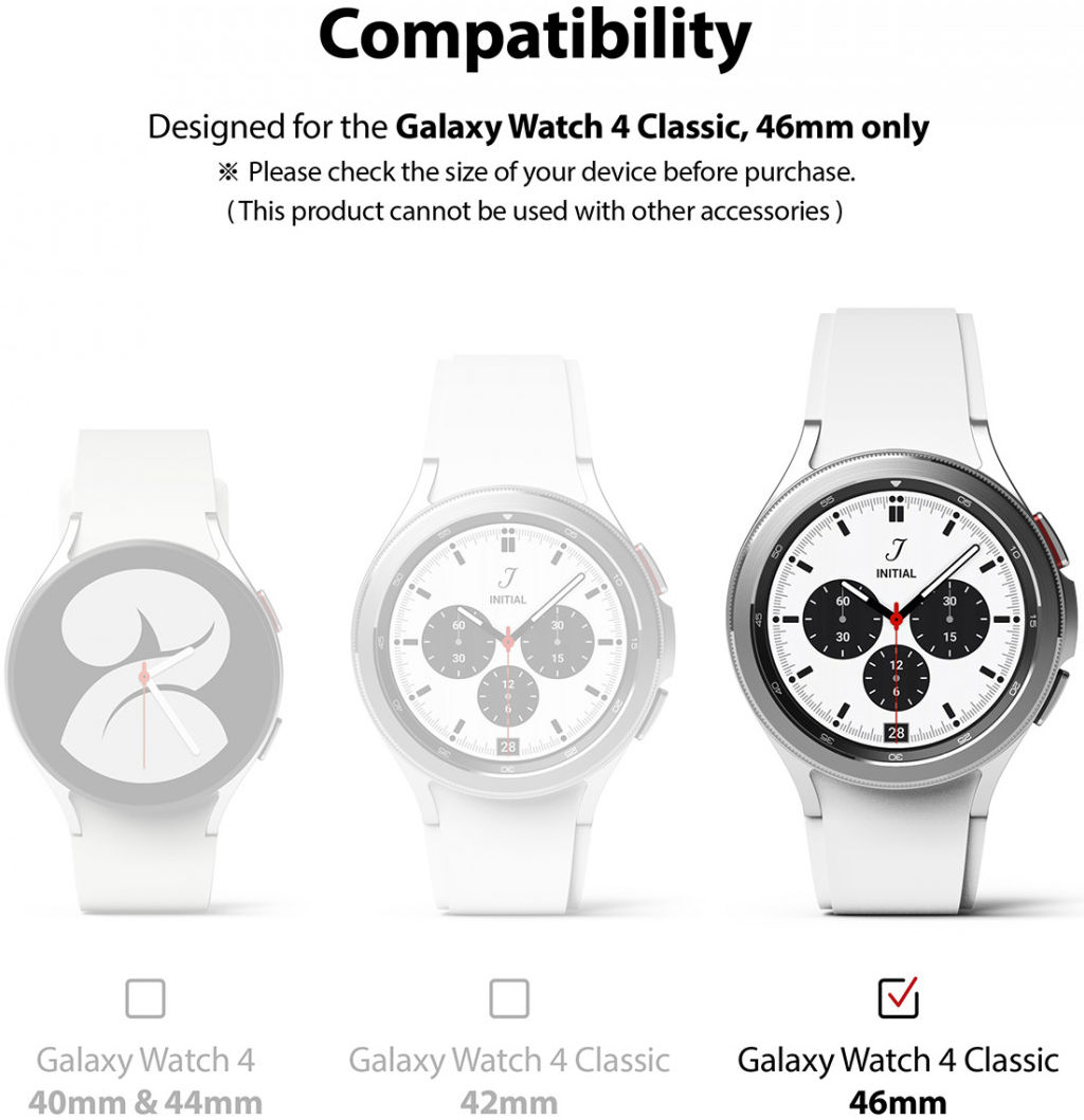Ringke ID - Samsung Galaxy Watch 4 Classic 46MM Screen Protector 4-Pack afbeelding 10
