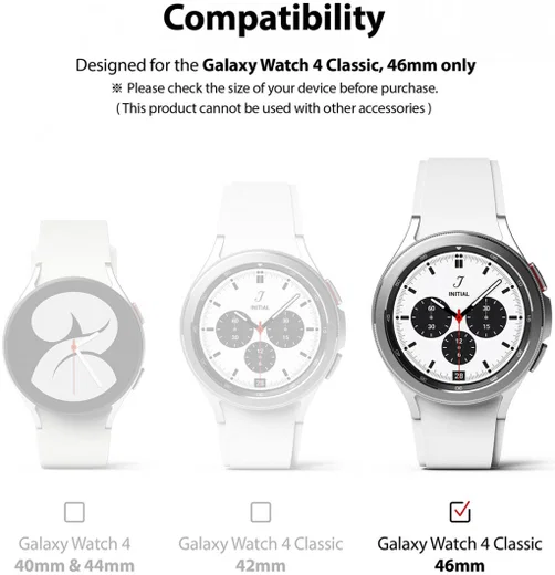 Ringke ID - Samsung Galaxy Watch 4 Classic 46MM Screen Protector 4-Pack afbeelding 10
