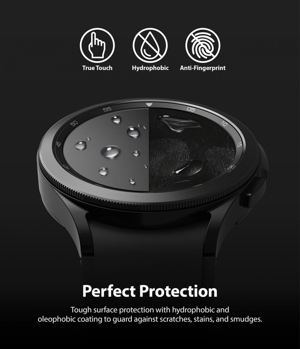 Ringke ID - Samsung Galaxy Watch 4 Classic 46MM Screen Protector 4-Pack afbeelding 3