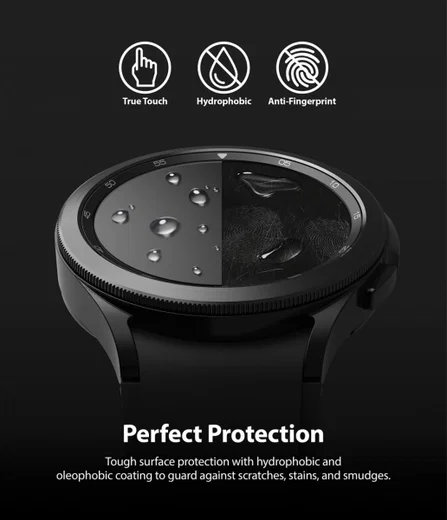 Ringke ID - Samsung Galaxy Watch 4 Classic 46MM Screen Protector 4-Pack afbeelding 3