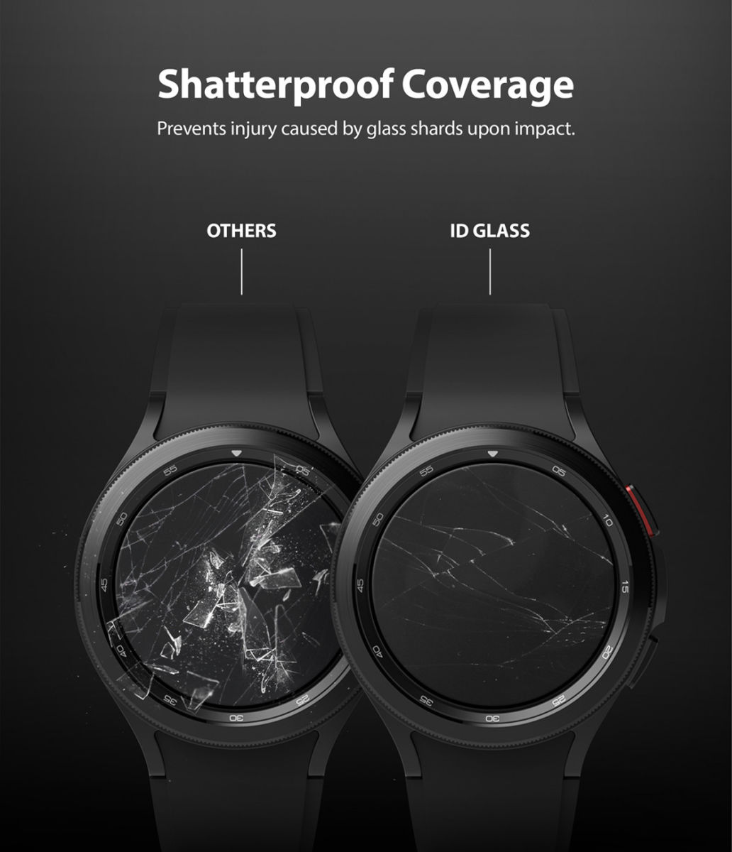Ringke ID - Samsung Galaxy Watch 4 Classic 46MM Screen Protector 4-Pack afbeelding 8