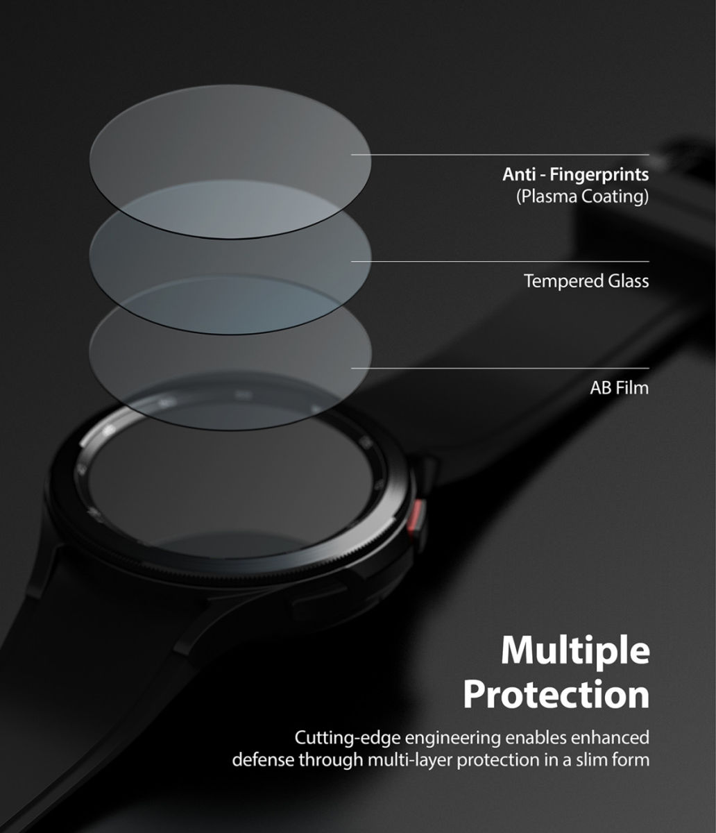 Ringke ID - Samsung Galaxy Watch 4 Classic 42MM Screen Protector 4-Pack afbeelding 3
