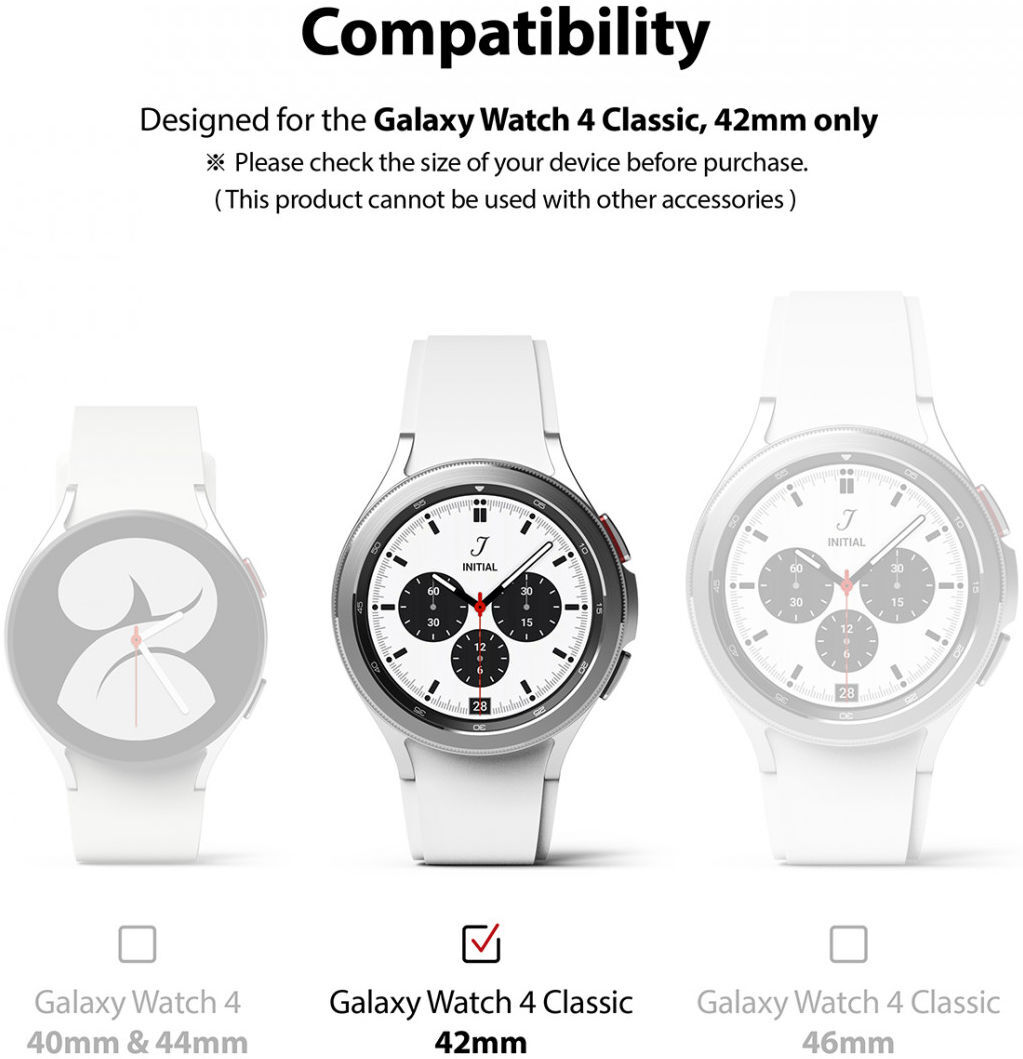 Ringke ID - Samsung Galaxy Watch 4 Classic 42MM Screen Protector 4-Pack afbeelding 10