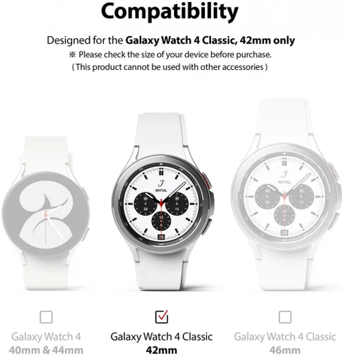 Ringke ID - Samsung Galaxy Watch 4 Classic 42MM Screen Protector 4-Pack afbeelding 10