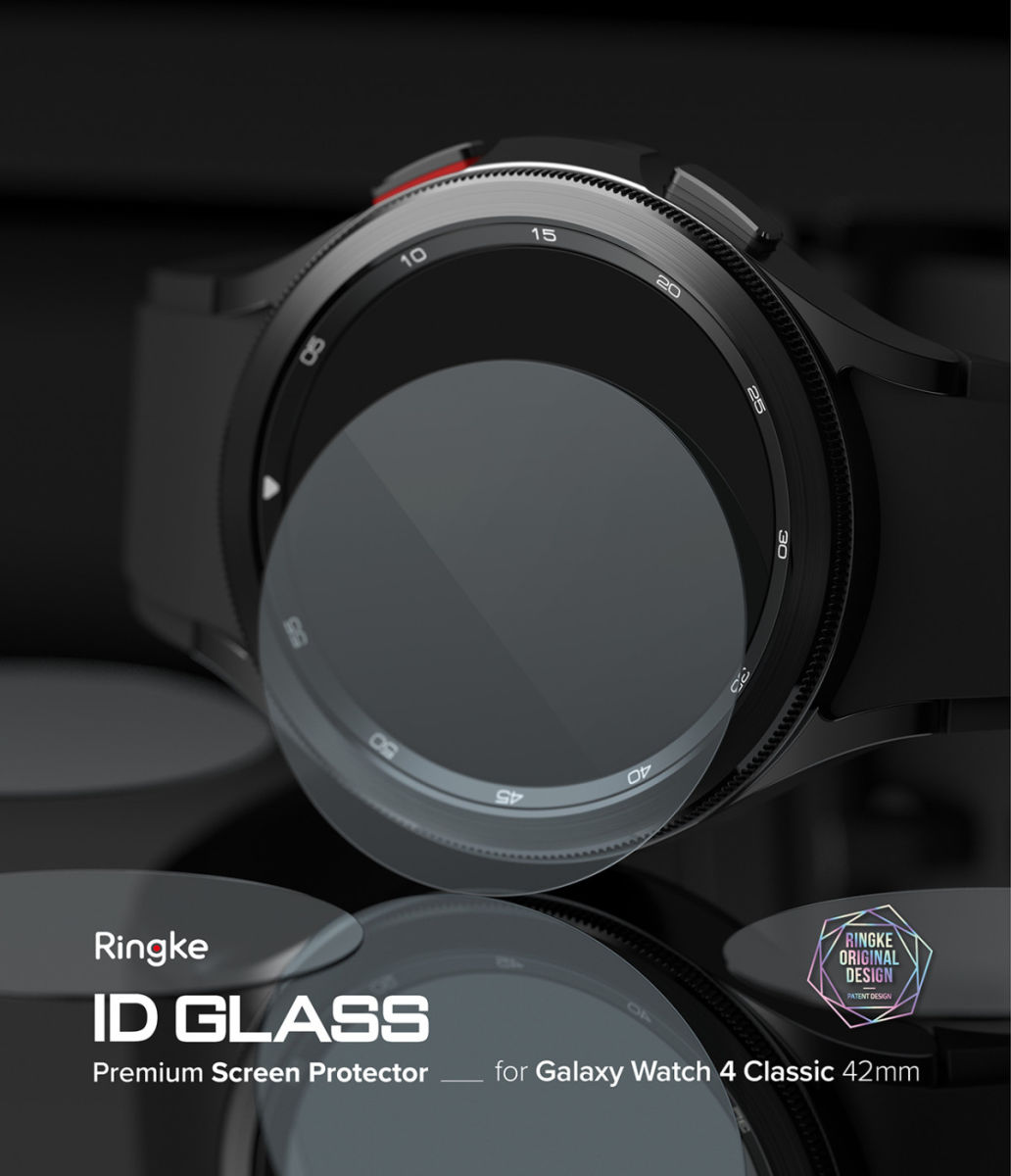 Ringke ID - Samsung Galaxy Watch 4 Classic 42MM Screen Protector 4-Pack afbeelding 9