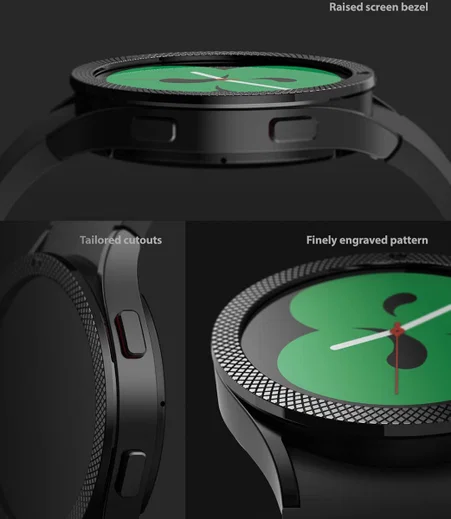 Ringke Bezel Styling - Galaxy Watch 4 40MM Randbeschermer - Zwart afbeelding 4