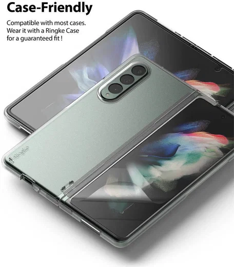 Ringke ID Glass Samsung Galaxy Z Fold 3 Screen Protector Display Folie afbeelding 2