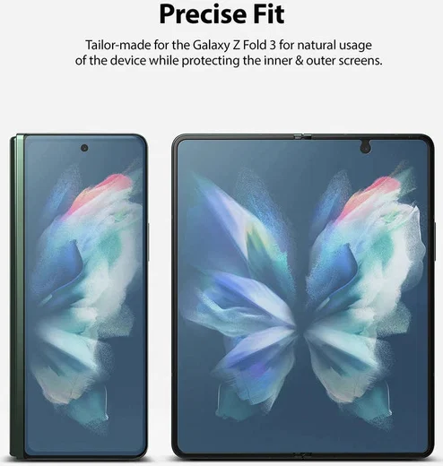 Ringke ID Glass Samsung Galaxy Z Fold 3 Screen Protector Display Folie afbeelding 5