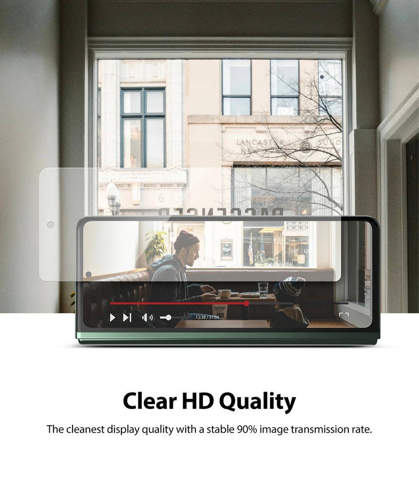 Ringke ID Glass Samsung Galaxy Z Fold 3 Screen Protector Display Folie afbeelding 8