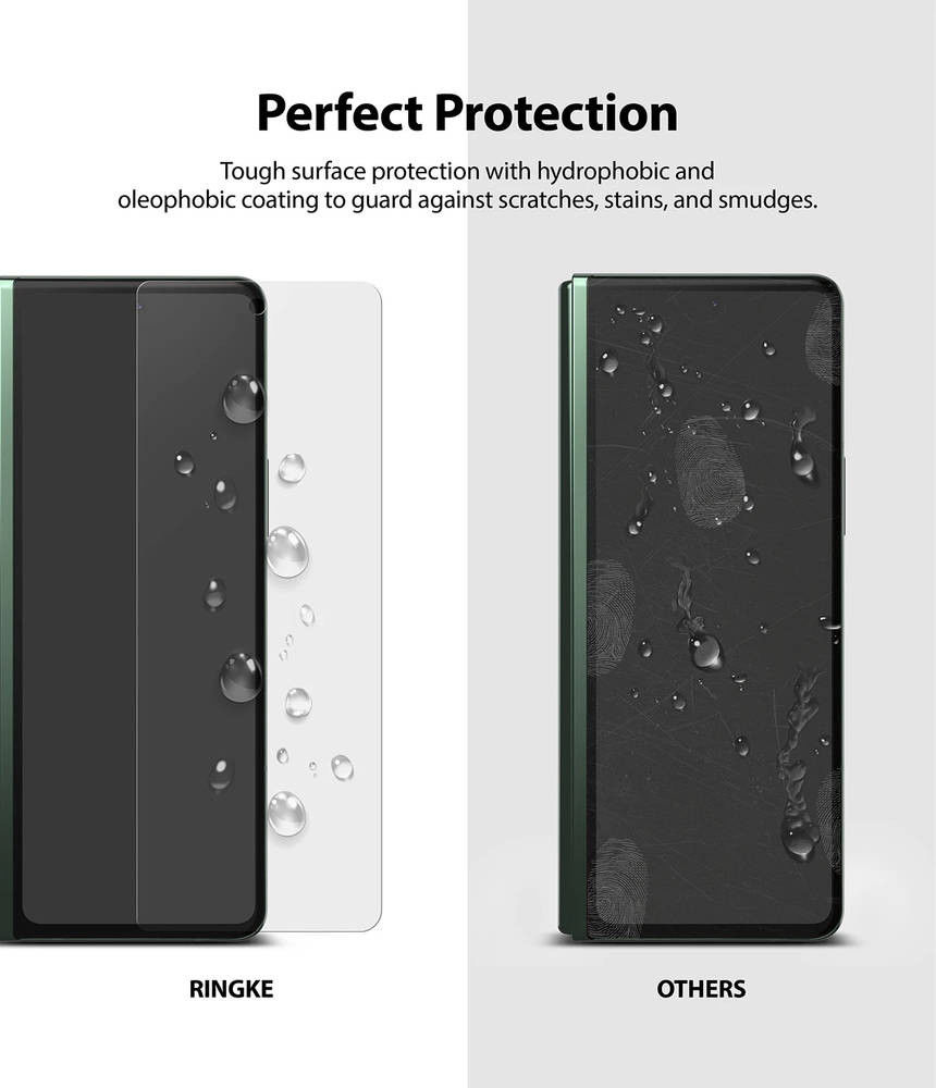 Ringke ID Glass Samsung Galaxy Z Fold 3 Screen Protector Display Folie afbeelding 9