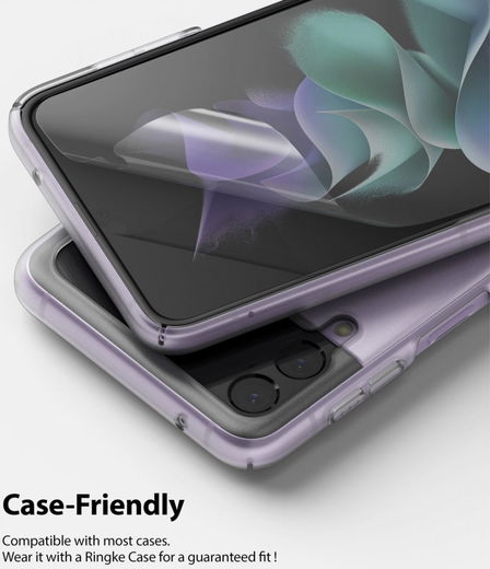 Ringke ID Glass Samsung Galaxy Z Flip 3 Screen protector Display Folie afbeelding 4