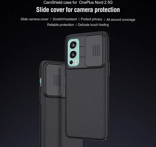 Nillkin CamShield OnePlus Nord 2 5G Hoesje met Camera Slider Zwart afbeelding 7