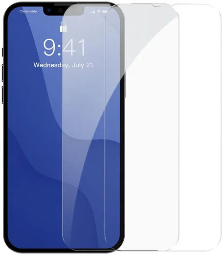 Baseus Apple iPhone 13 / Pro Tempered Glass Screenprotector (2-Pack) afbeelding 1