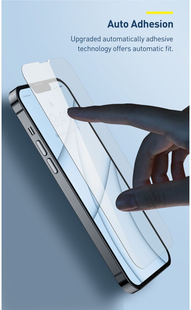 Baseus Apple iPhone 13 / Pro Tempered Glass Screenprotector (2-Pack) afbeelding 23