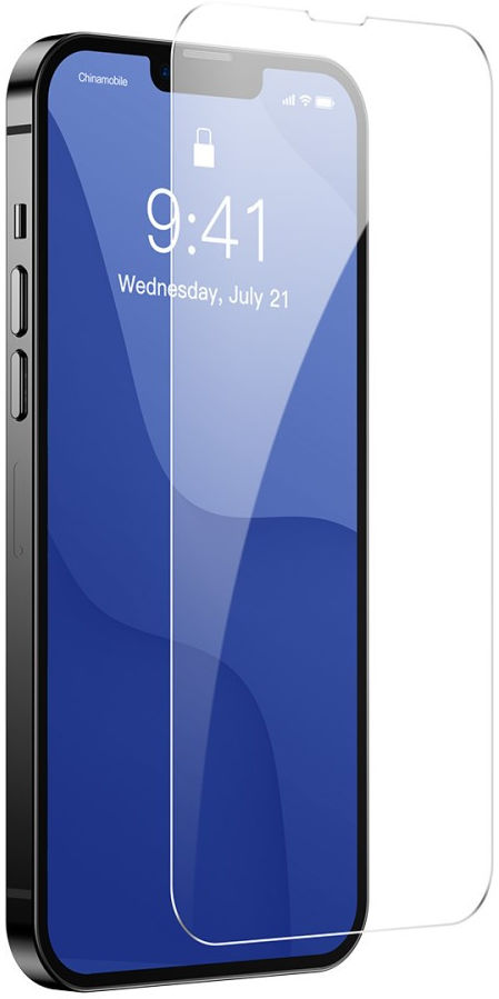 Baseus Apple iPhone 13 / Pro Tempered Glass Screenprotector (2-Pack) afbeelding 3