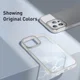 Baseus Apple iPhone 13 Pro Hoesje Back Cover TPU Transparant Grijs afbeelding 9