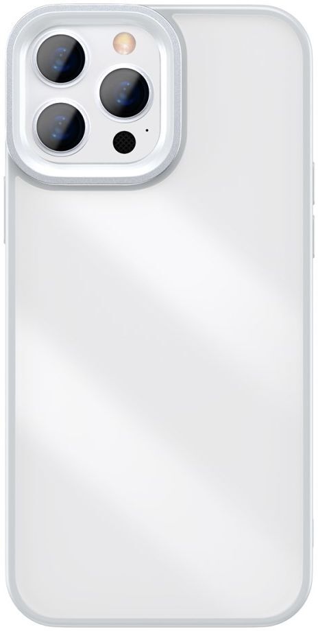 Baseus Apple iPhone 13 Pro Hoesje Back Cover TPU Transparant Grijs afbeelding 1