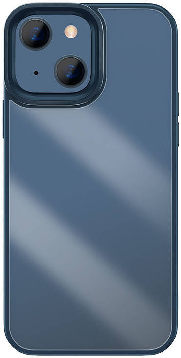 Baseus Apple iPhone 13 Hoesje Back Cover TPU Transparant Blauw afbeelding 1