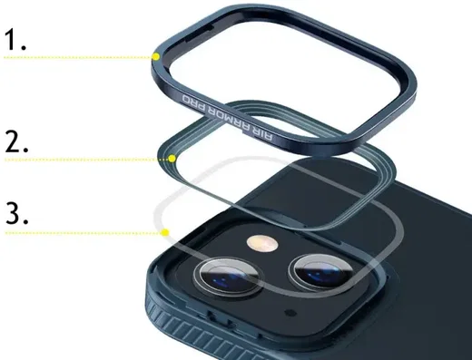 Baseus Apple iPhone 13 Hoesje Back Cover TPU Transparant Blauw afbeelding 8
