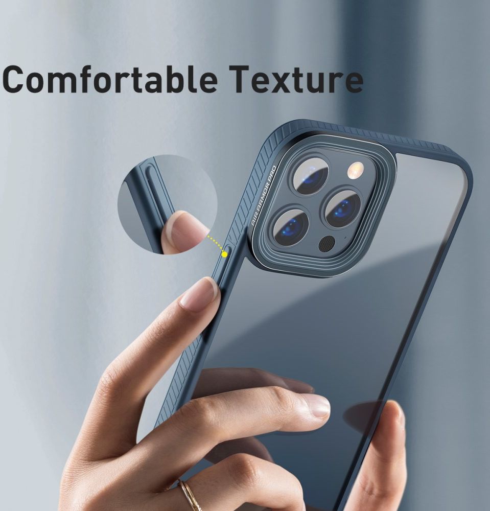 Baseus Apple iPhone 13 Pro Max Hoesje TPU Back Cover Transparant/Blauw afbeelding 10