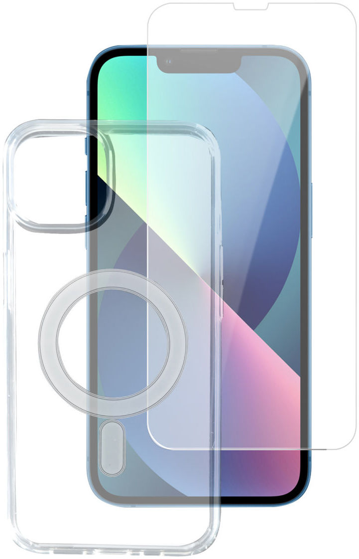 4smarts iPhone 13 Pro TPU Hoesje MagSafe + Screen Protector met Frame afbeelding 1