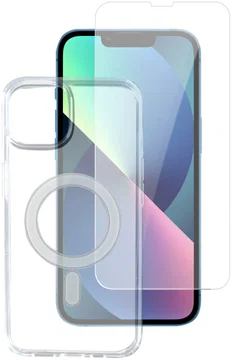 4smarts iPhone 13 Pro TPU Hoesje MagSafe + Screen Protector met Frame
